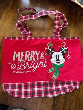 Disney parks Christmas tote